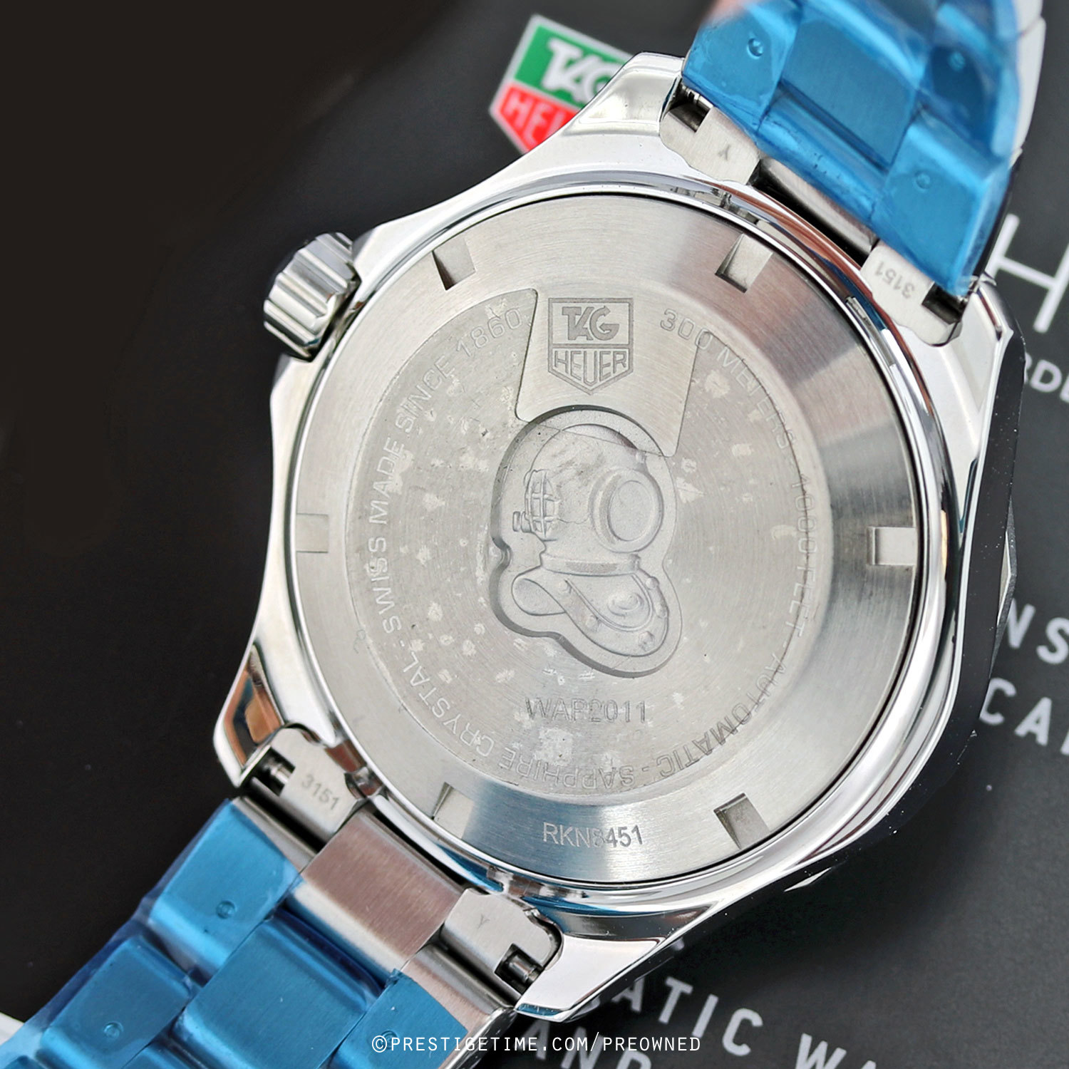 Pre-owned Tag Heuer Aquaracer Automatic 41mm wap2011.ba0830