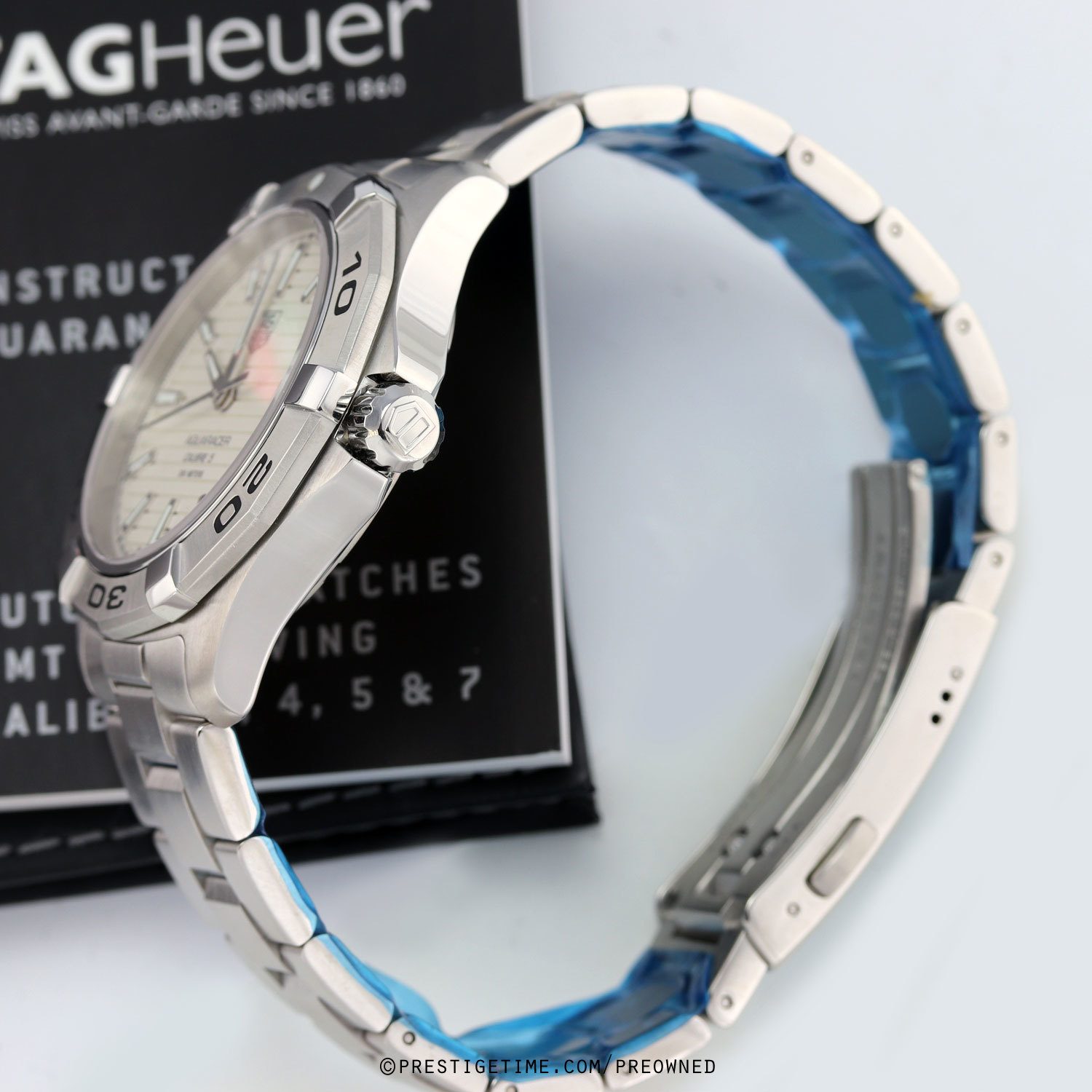 Pre-owned Tag Heuer Aquaracer Automatic 41mm wap2011.ba0830