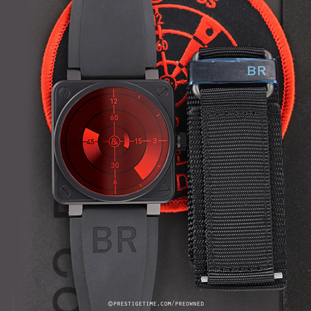 Pre-owned Bell & Ross BR01-92 Red Radar Limited BR01-92 Red Radar