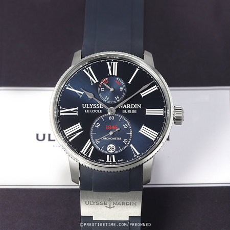 Pre-owned Ulysse Nardin Marine Torpilleur 42mm 1183-310-3/43