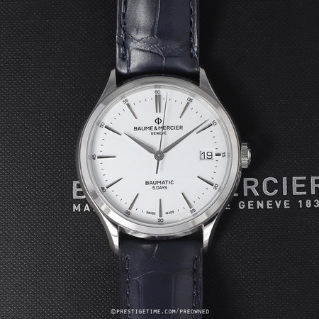 Pre-owned Baume & Mercier Clifton Baumatic Date 40mm 10398