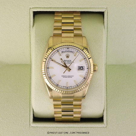 Pre-owned Rolex President Day-Date 36mm 118238