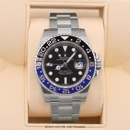 Pre-owned Rolex GMT Master II BATMAN 116710BLNR