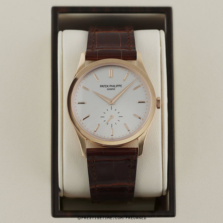 Pre-owned Patek Philippe Calatrava Manual Wind 37mm 5196r-001