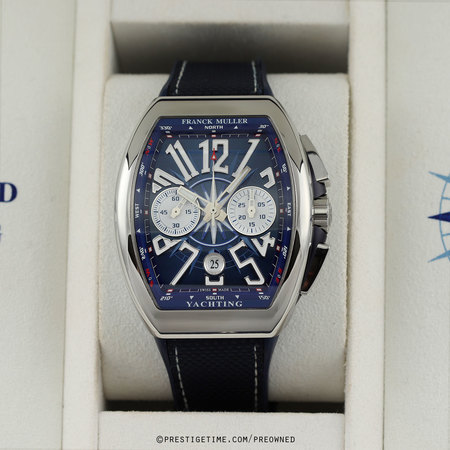 Pre-owned Franck Muller Vanguard Chronograph Yachting V45 CC YACHT AC BL