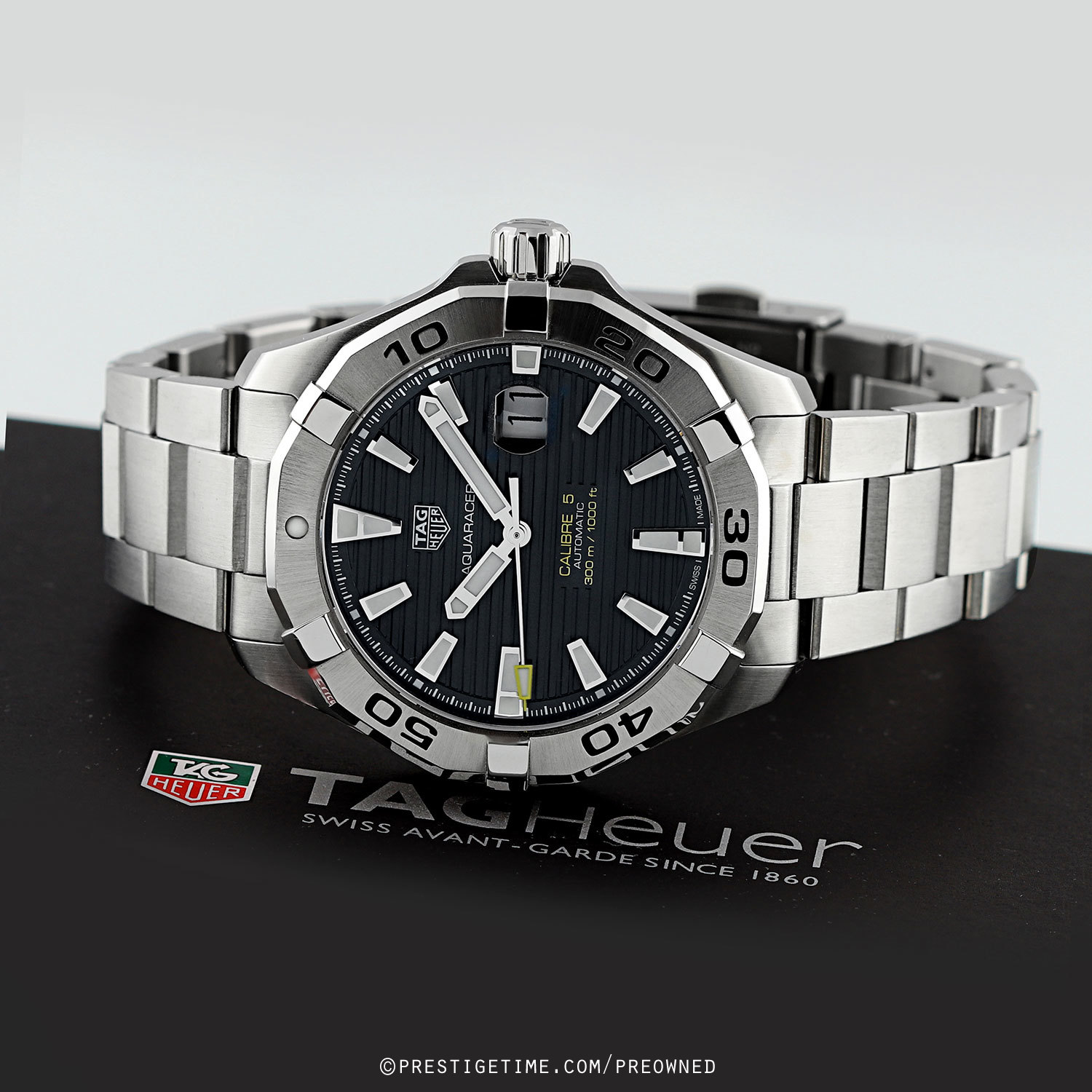 Pre-owned Tag Heuer Aquaracer Automatic 43mm way2010.ba0927