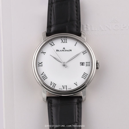 Pre-owned Blancpain Villeret 8 Days Automatic 42mm 6630-1531-55b