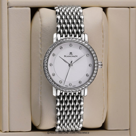 Pre-owned Blancpain Villeret Ultra Slim Ladies Automatic 29mm 6102-4628-mmb