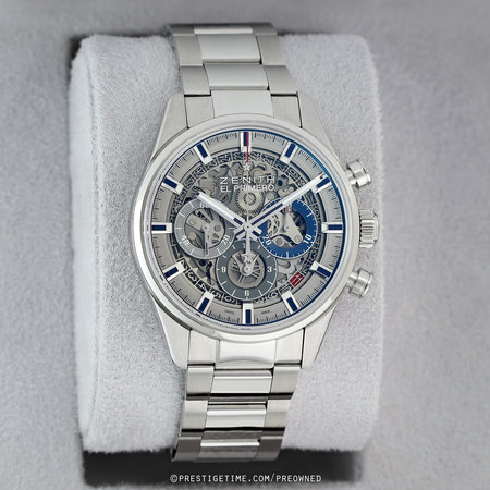 Pre-owned Zenith Chronomaster El Primero Skeleton 38mm 03.2153.400/78.m2150