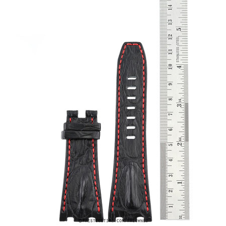 Audemars Piguet  Black Hornback Alligator Strap