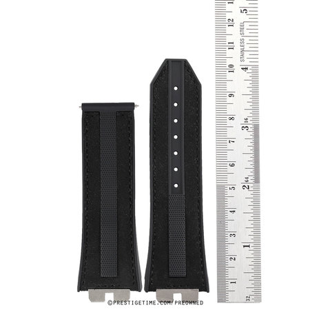 Hublot  Black Suede/Rubber Strap UNICO