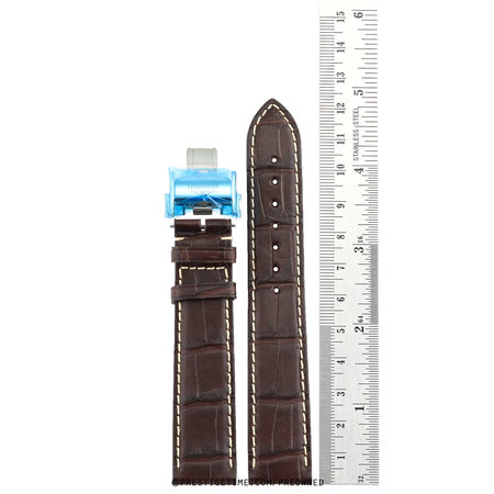 Longines  Brown Alligator With Deployant