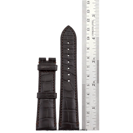 Zenith  Dark Brown Alligator Strap