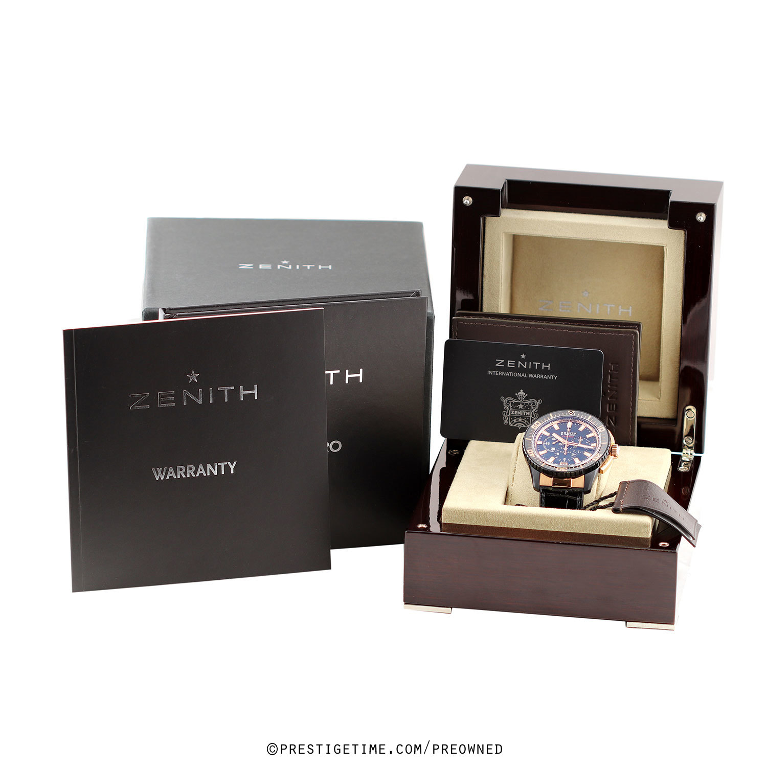 Pre-owned Zenith El Primero Stratos Flyback 45.5mm 85.2060.405/23.c714