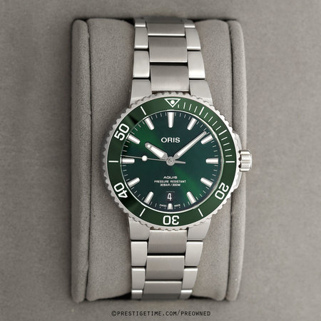 Pre-owned Oris Aquis Date 39.5mm 01 733 7732 4157-07 8 21 05PEB