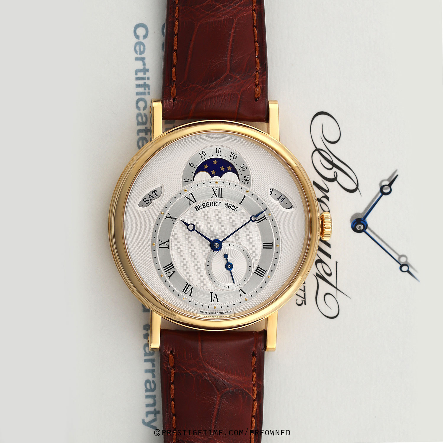 Preowned Breguet Classique Day Date Moonphase 7337ba/1e/9v6