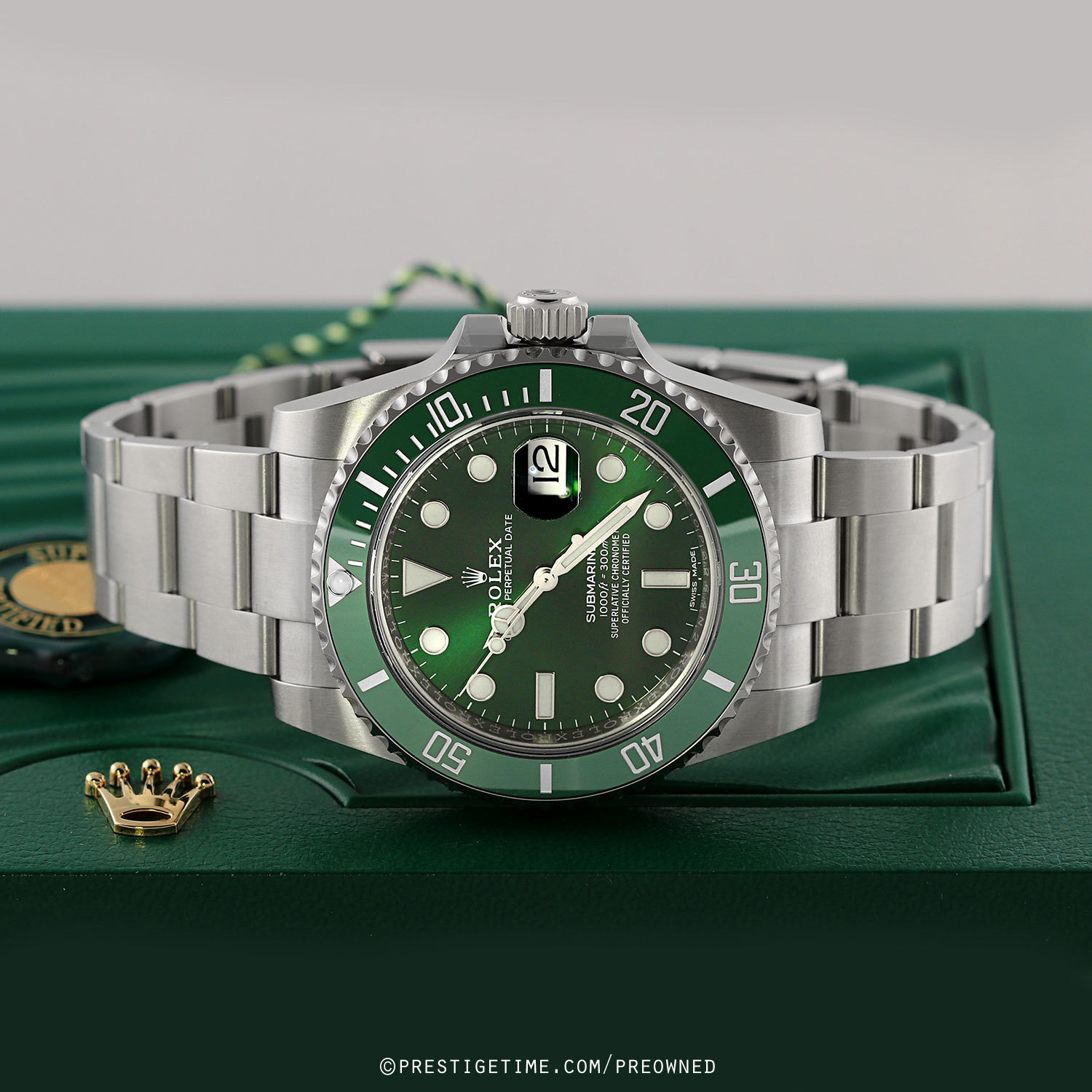 Used Rolex Submariner date 116610lv Hulk 2019 – WatchPatrol