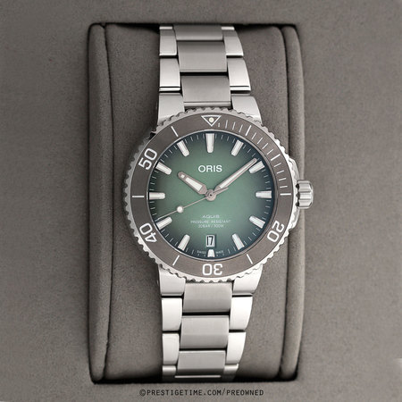 Pre-owned Oris Aquis Date 39.5mm 01 733 7732 4137-07 8 21 05PEB