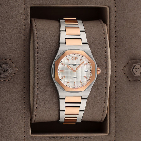 Pre-owned Girard Perregaux Laureato Quartz 34mm 80189-56-132-56a