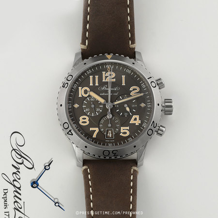 Pre-owned Breguet Type XXI Flyback 42mm 3817st/x2/3zu