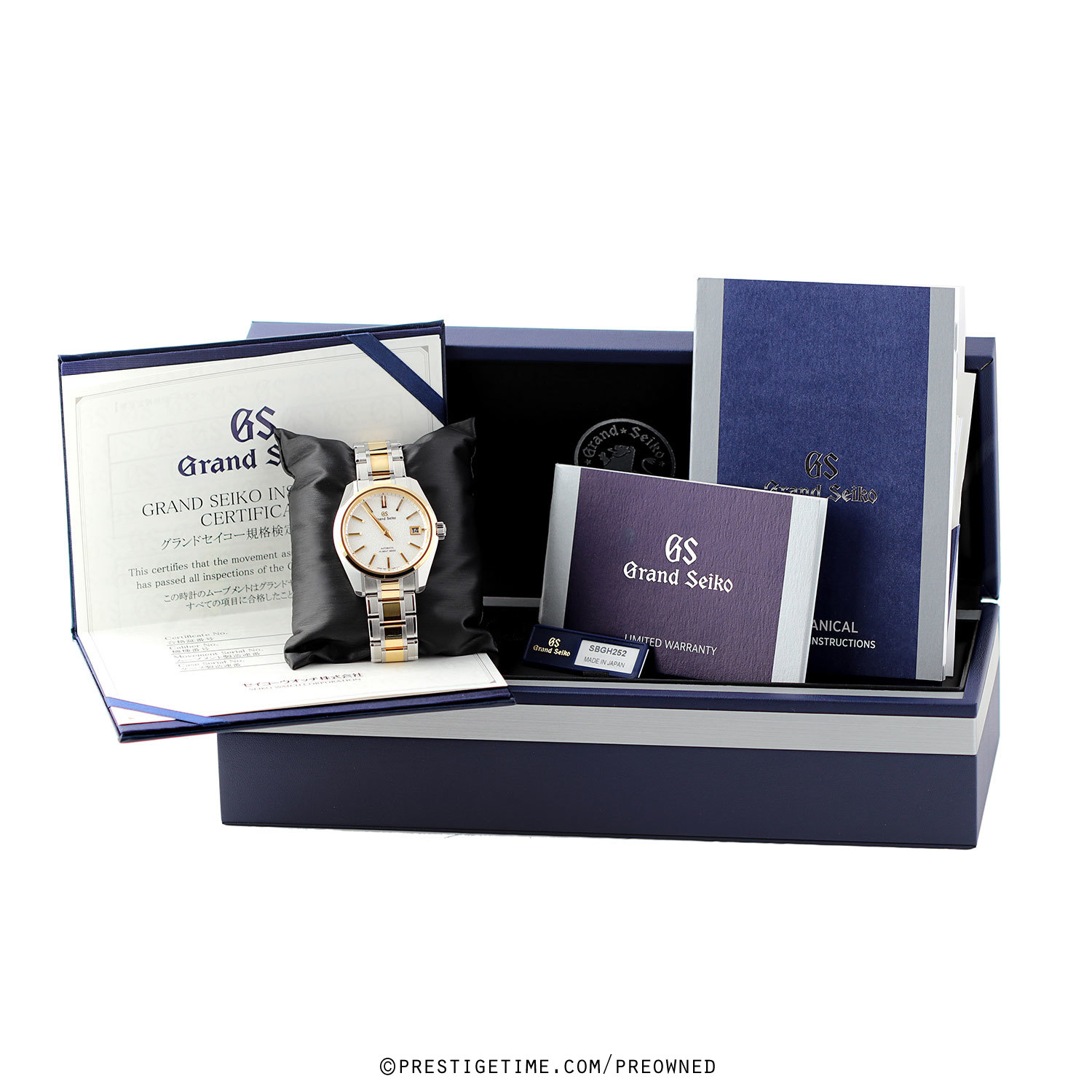 HRベーシック　2箱 Pre-owned Grand Seiko Heritage Automatic Hi-Beat 36000 SBGH252