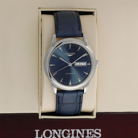 Pre-owned Longines Flagship Automatic Day Date 38.5mm L4.899.4.92.2