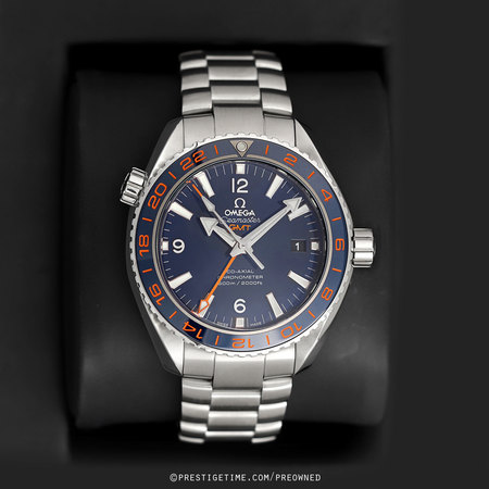 Pre-owned Omega Planet Ocean GMT 600m 232.30.44.22.03.001