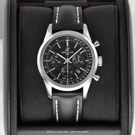 Pre-owned Breitling Transocean Chronograph 43mm ab015212/ba99/436x