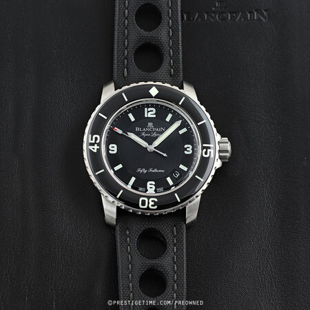 Pre-owned Blancpain Fifty Fathoms AQUA LUNG Limited 5015c-1130-52b