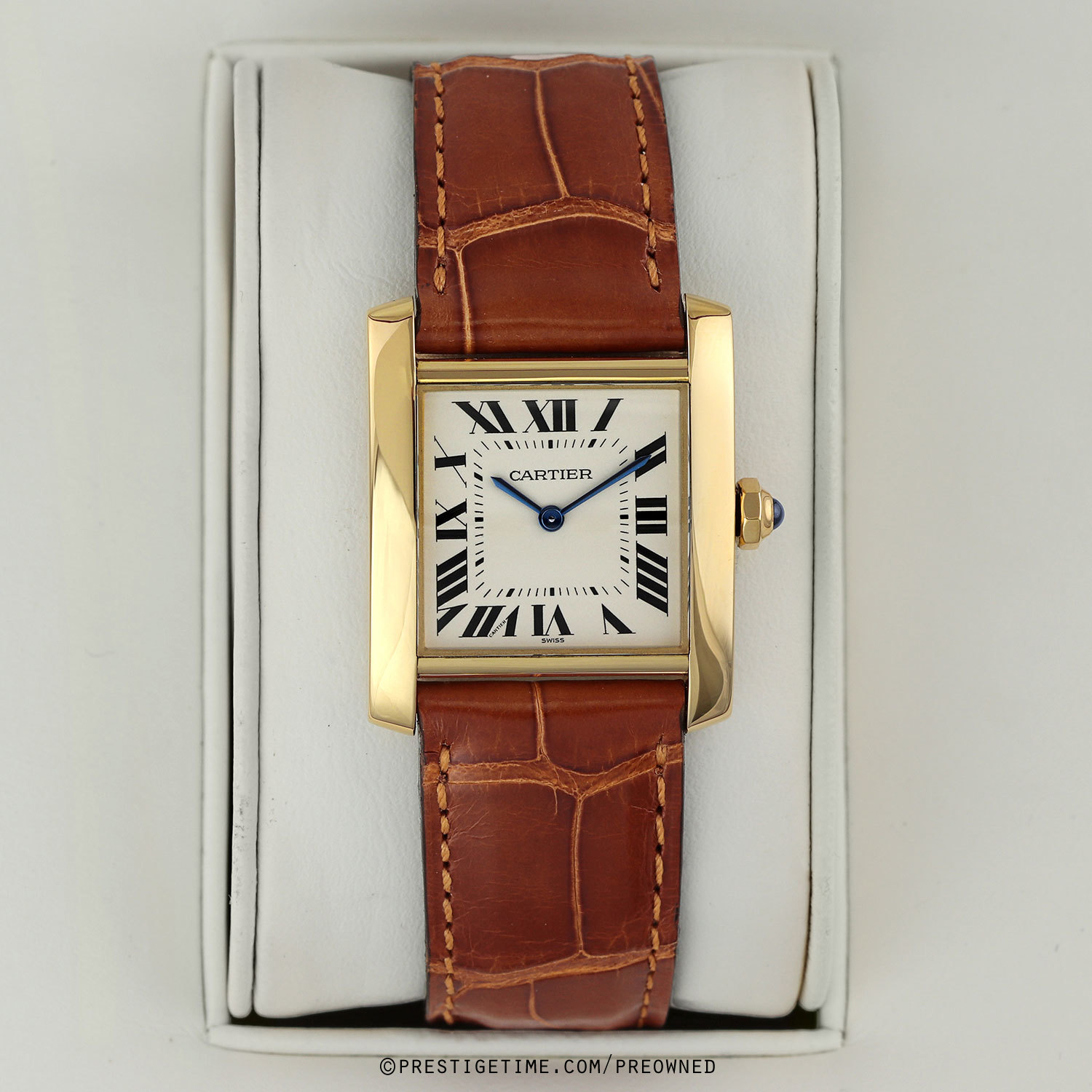 cartier tank red dial