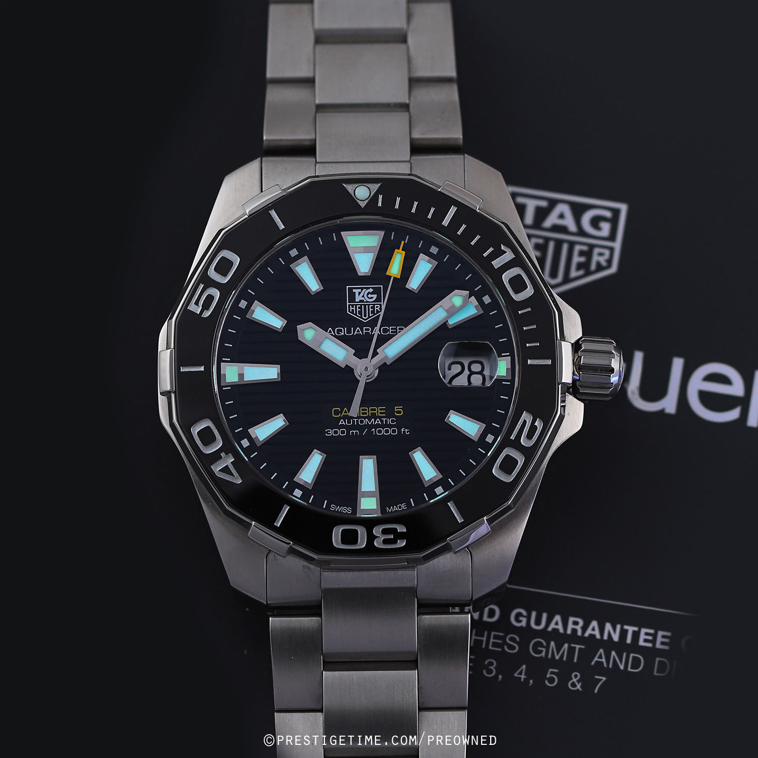 Pre-owned Tag Heuer Aquaracer Automatic way211a.ba0928