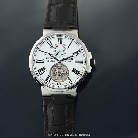 Pre-owned Ulysse Nardin Marine Tourbillon 43mm 1283-181/e0