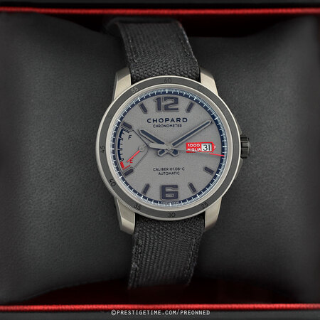 Pre-owned Chopard Grigio Speciale Mille Miglia GTS Power Control 168566-3007