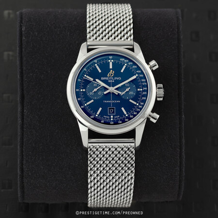 Pre-owned Breitling Transocean Chronograph 38mm a4131012/c862/171a