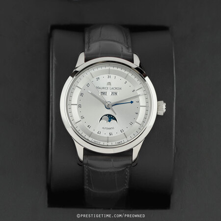 Pre-owned Maurice Lacroix Les Classiques Moonphase lc6068-ss001-131