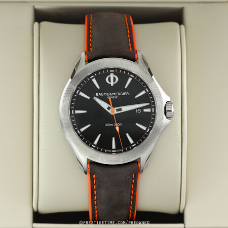 Pre-owned Baume & Mercier Clifton Club Quartz 42mm 10411