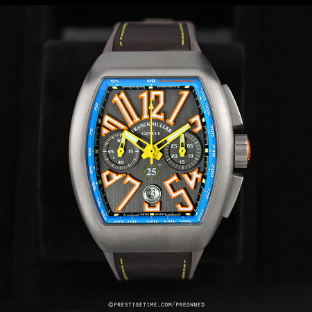 Pre-owned Franck Muller Vanguard Chronograph Limited V45CCDTTTBRBL 25th Anniversary