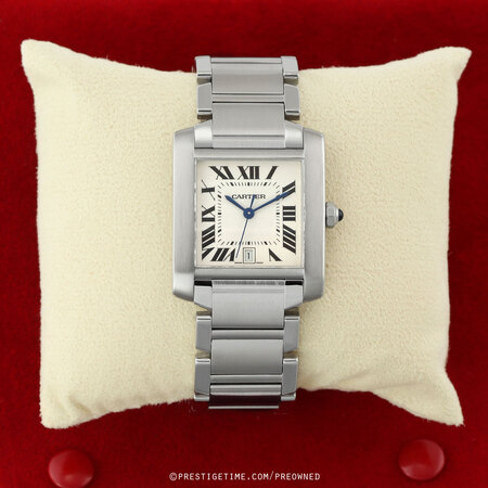 Pre-owned Cartier Tank Francaise Large w51002q3