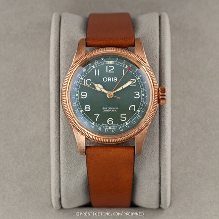 Pre-owned Oris 80th Anniversary Big Crown Pointer Date 40mm 01 754 7741 3167-07 5 20 58BR