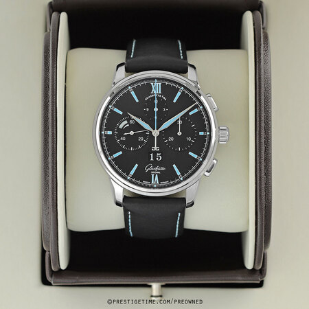 Pre-owned Glashutte Original Senator Chronograph Panorama Date 1-37-01-03-02-35
