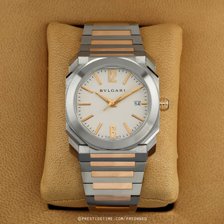 Pre-owned Bulgari Octo Automatic 38mm 102118 bgo38wspgd
