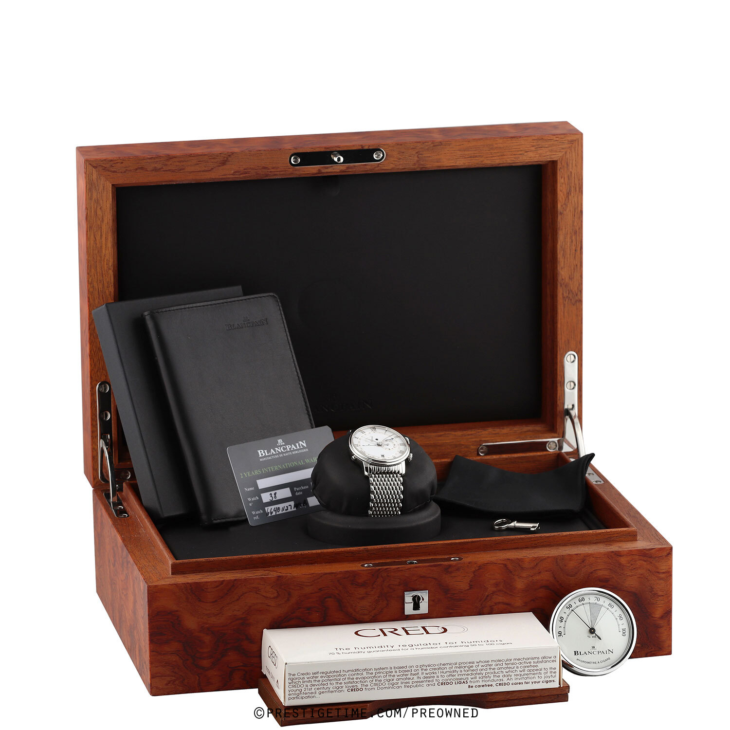 Pre-owned Blancpain Villeret Reveil GMT 6640-1127-mmb