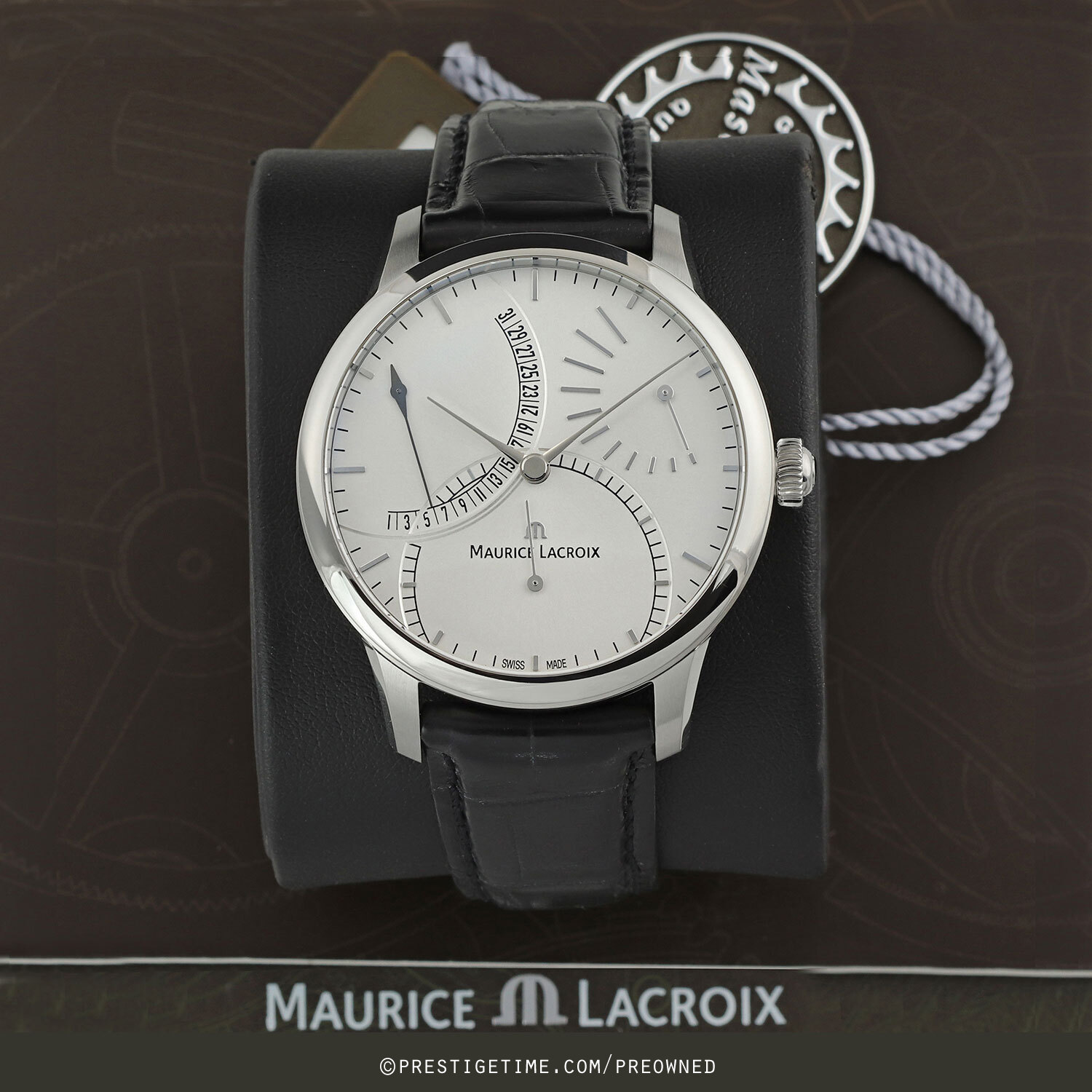 Pre-owned Maurice Lacroix Masterpiece Calendrier Retrograde