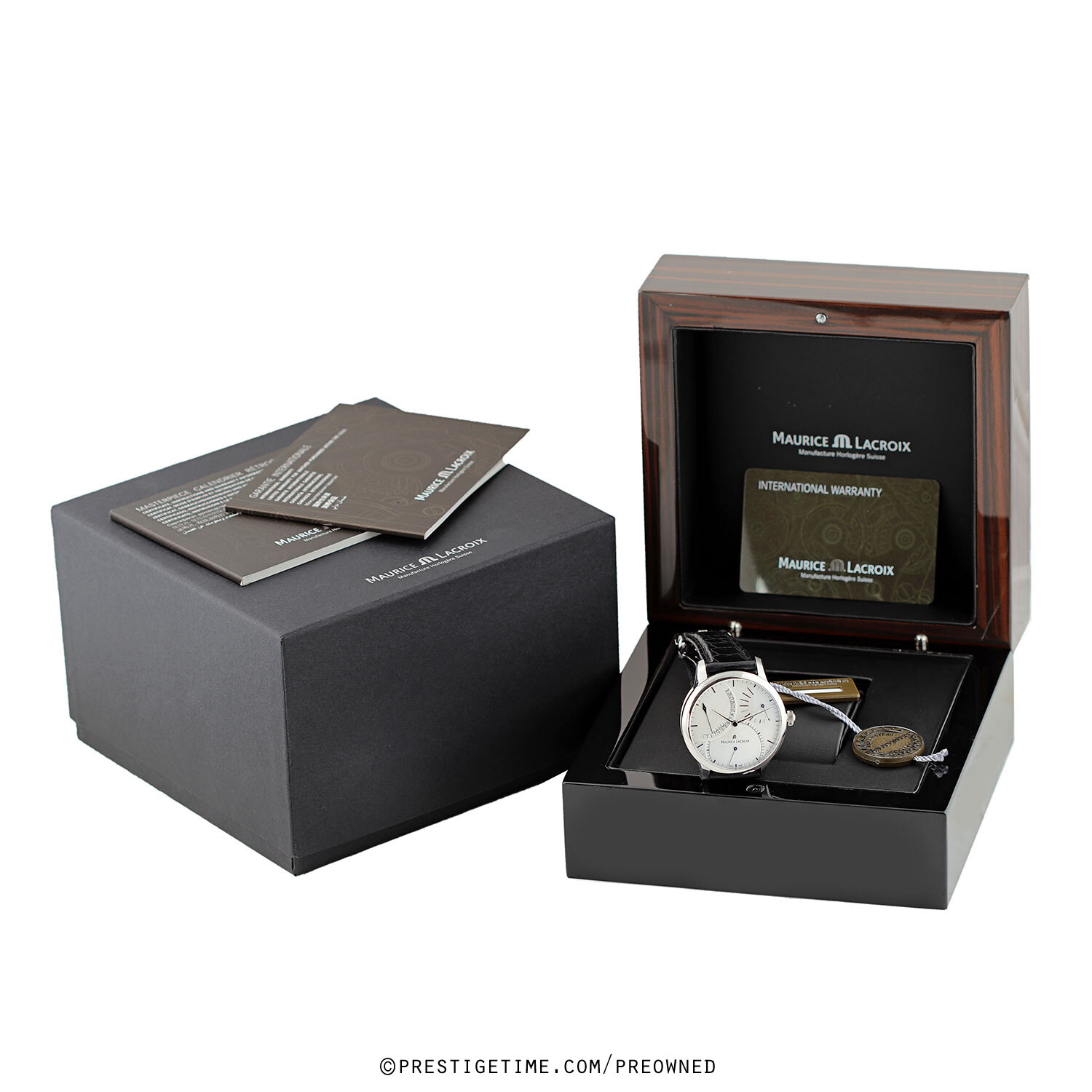 Pre-owned Maurice Lacroix Masterpiece Calendrier Retrograde