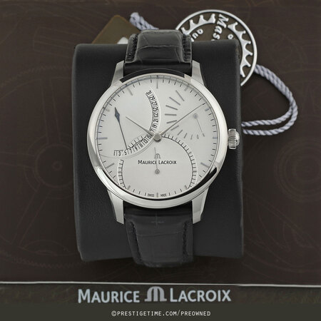 Pre-owned Maurice Lacroix Masterpiece Calendrier Retrograde Automatic mp6508-ss001-130