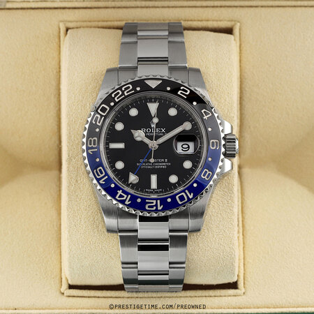 Pre-owned Rolex GMT Master II BATMAN 116710BLNR