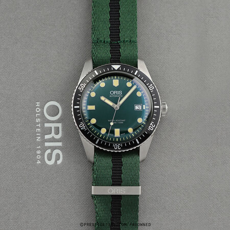 Pre-owned Oris Divers Sixty-Five 42mm 01 733 7720 4057-07 5 21 25FC