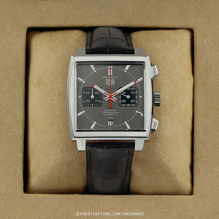 Pre-owned Tag Heuer Monaco Chronograph caw211j.fc6476