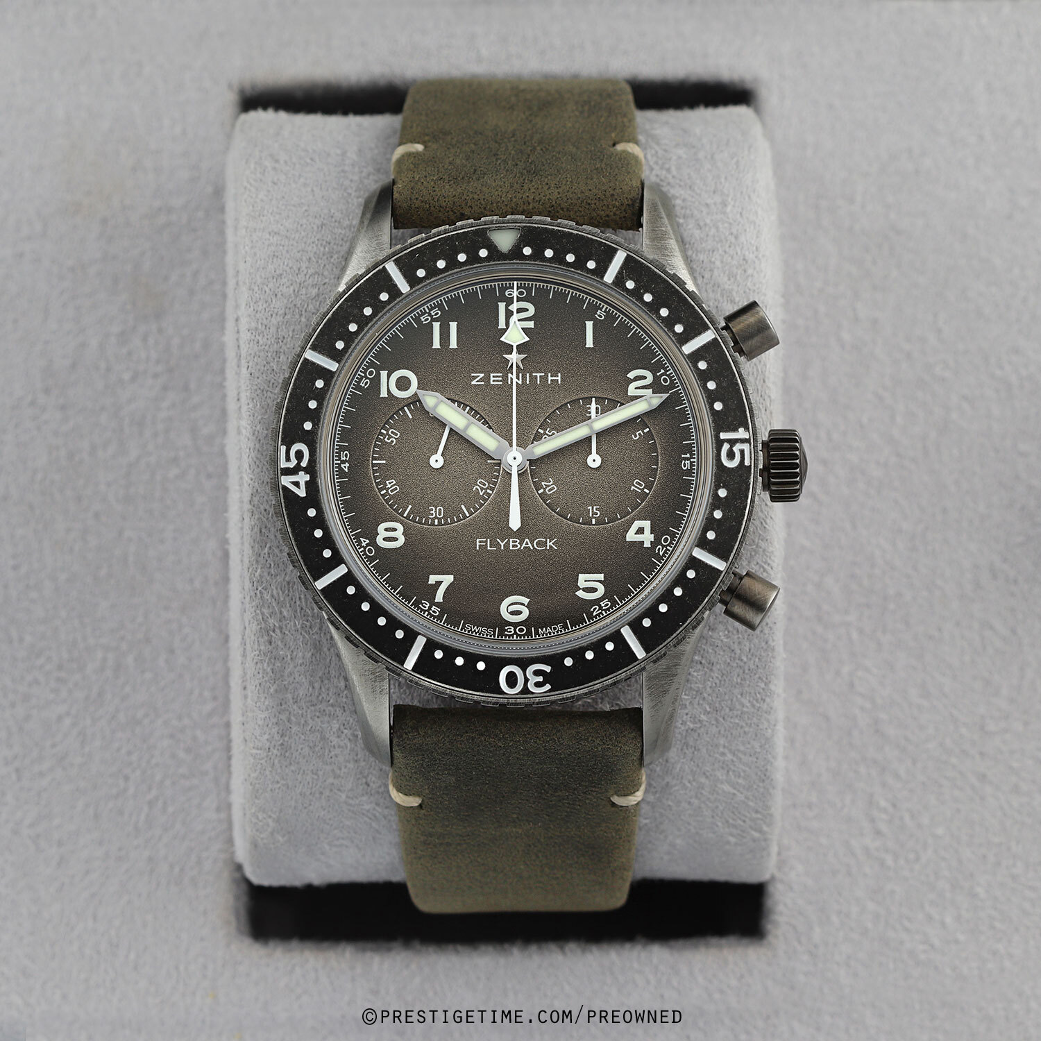 Pre-owned Zenith Pilot Cronometro Tipo CP-2 Flyback 11.2240.405/21