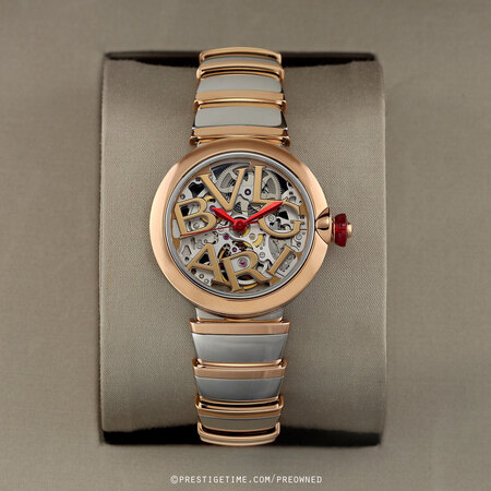 Pre-owned Bulgari Lucea Skeleton Automatic 33mm 102878